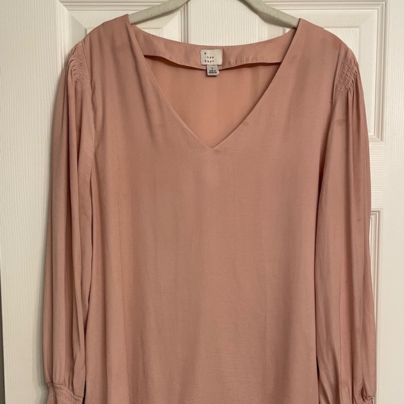 a new day Silk V Neck Blouse - Picture 1 of 7